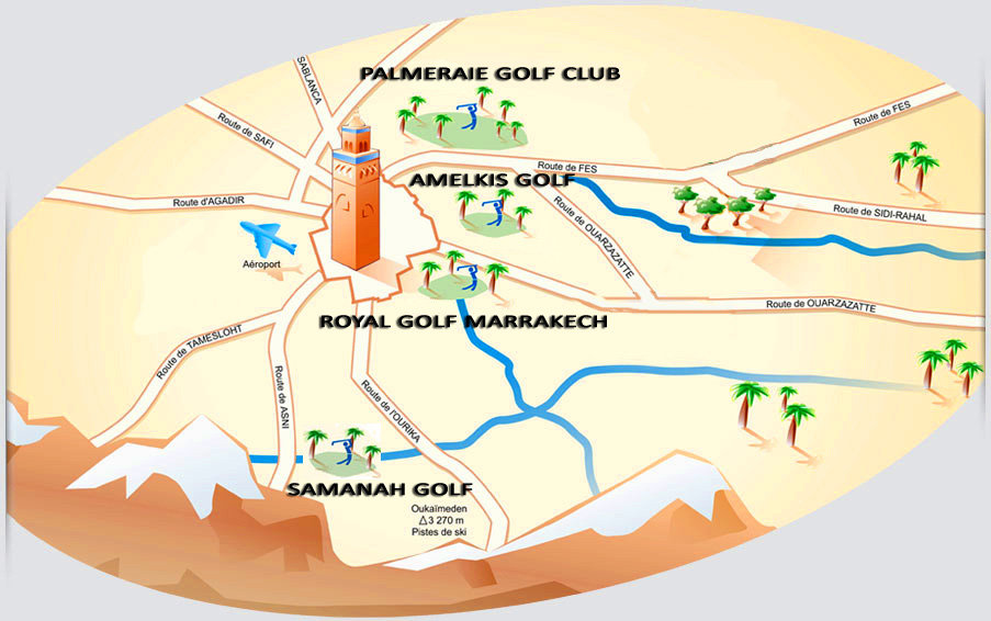 Marrakech infos sur la ville et les golfs